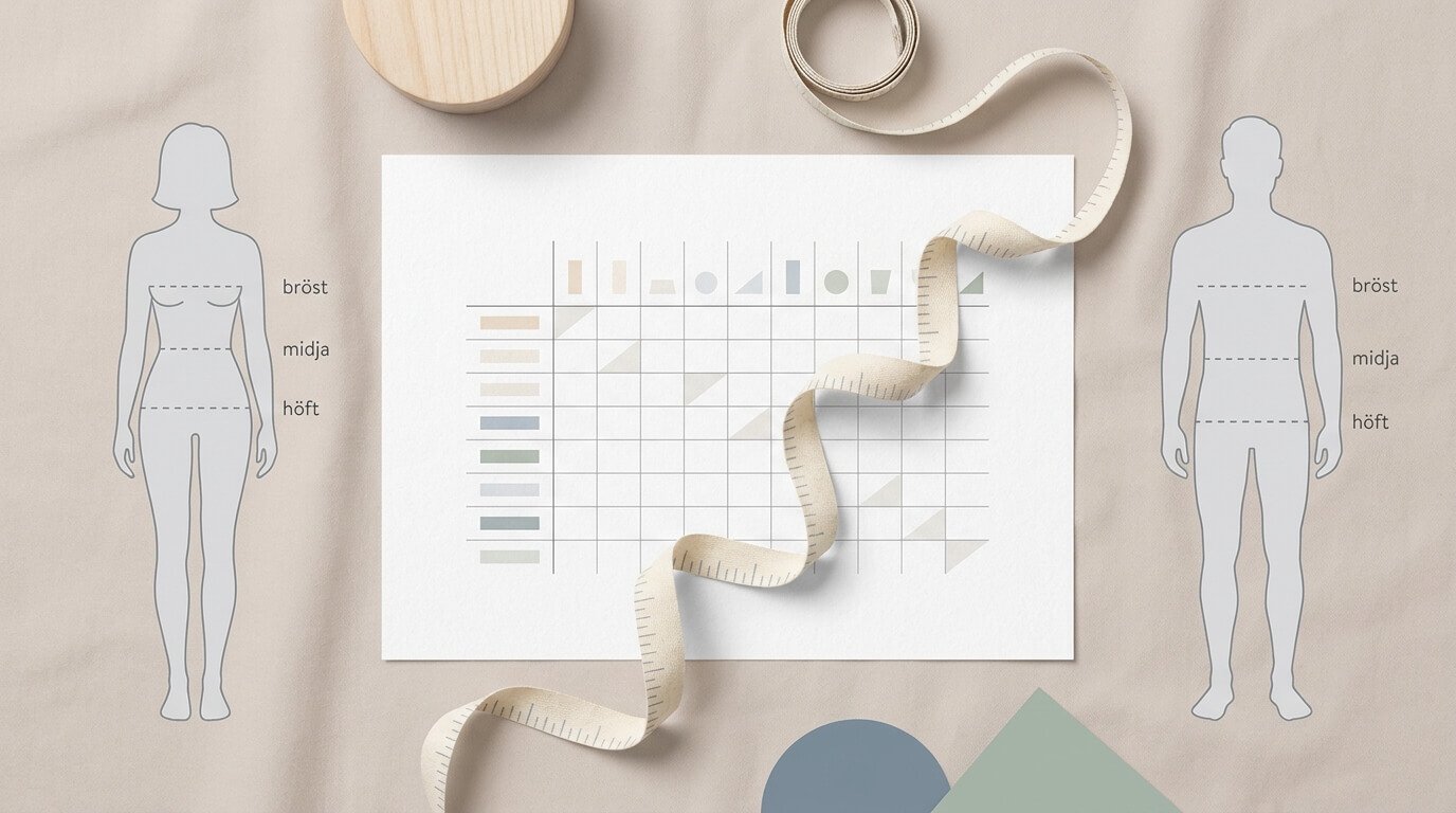 Storleksguide kläder online – hitta rätt storlek 2026