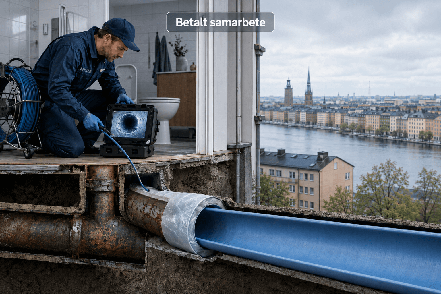 Relining i Stockholm – förnya avloppsrören utan stambyte